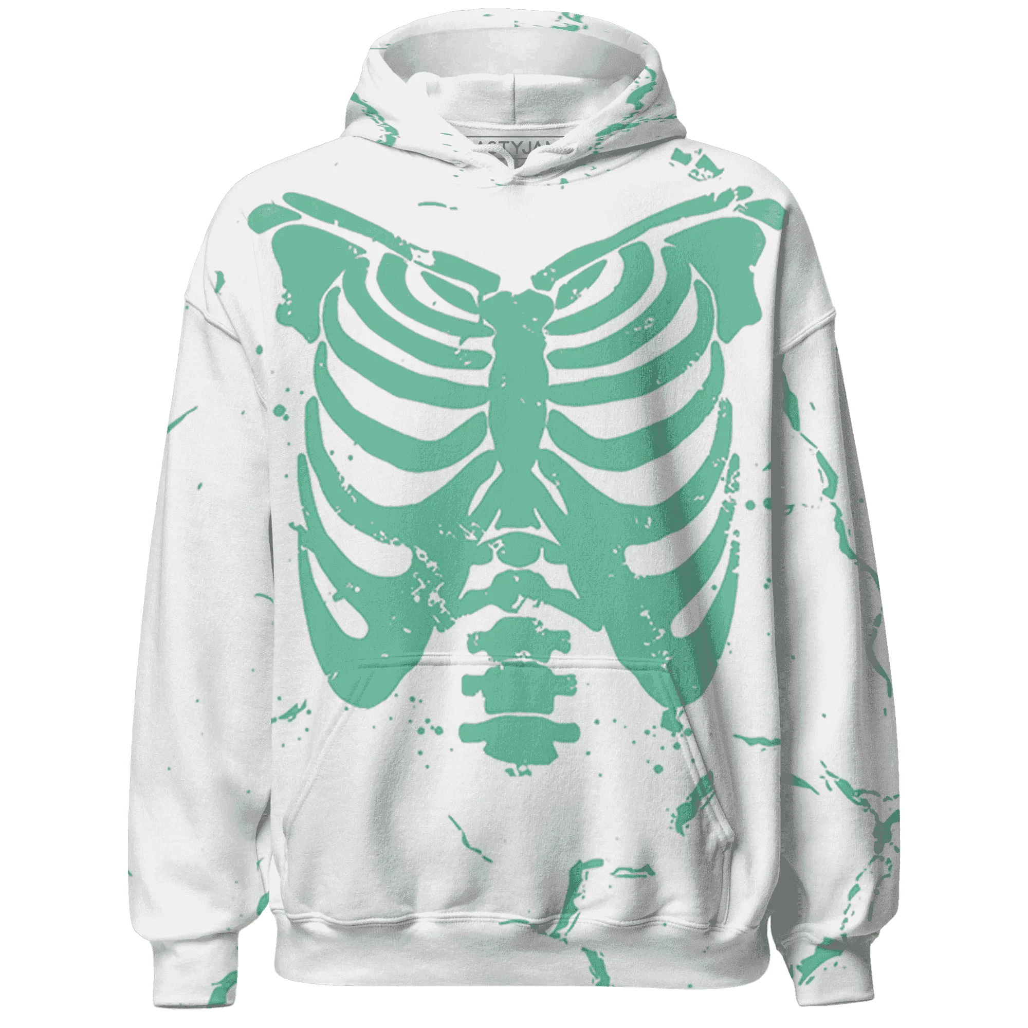 High-OG-Green-Glow-1s-Hoodie-Match-Skeleton-Y2k-3D