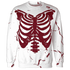 High-White-Team-Red-1s-Sweatshirt-Match-Skeleton-Y2k-3D