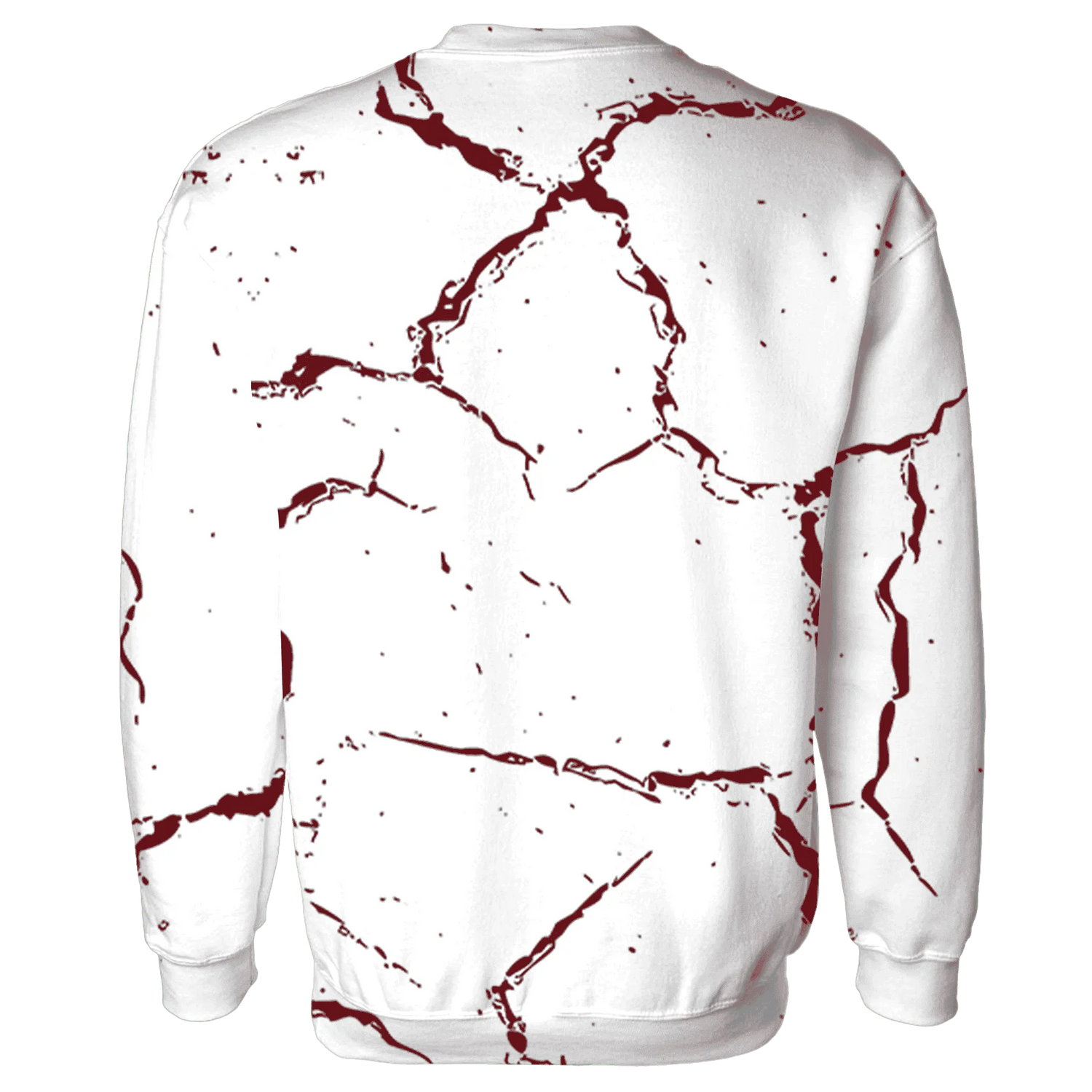 High-White-Team-Red-1s-Sweatshirt-Match-Skeleton-Y2k-3D