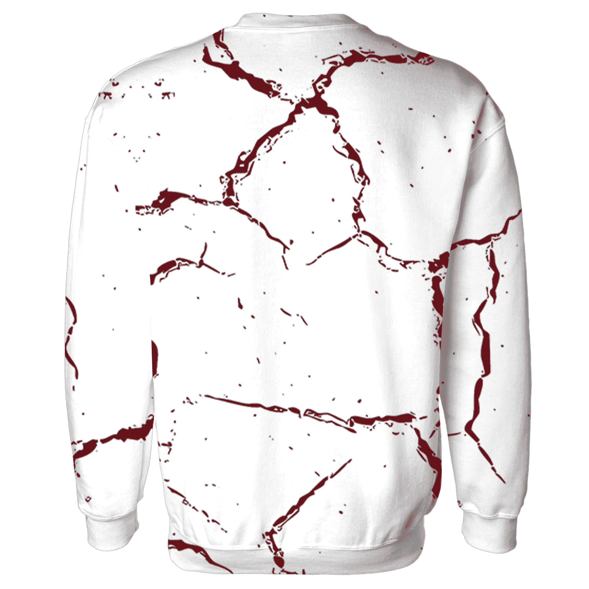 High-White-Team-Red-1s-Sweatshirt-Match-Skeleton-Y2k-3D