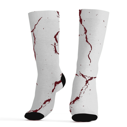 High-White-Team-Red-1s-Socks-Match-Skeleton-Y2k-3D