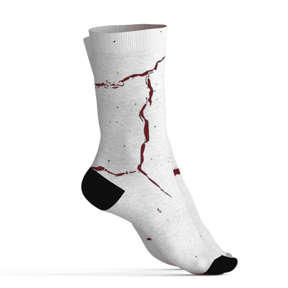 High-White-Team-Red-1s-Socks-Match-Skeleton-Y2k-3D