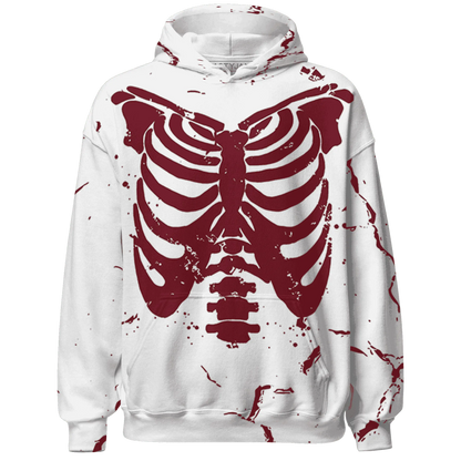 High-White-Team-Red-1s-Hoodie-Match-Skeleton-Y2k-3D