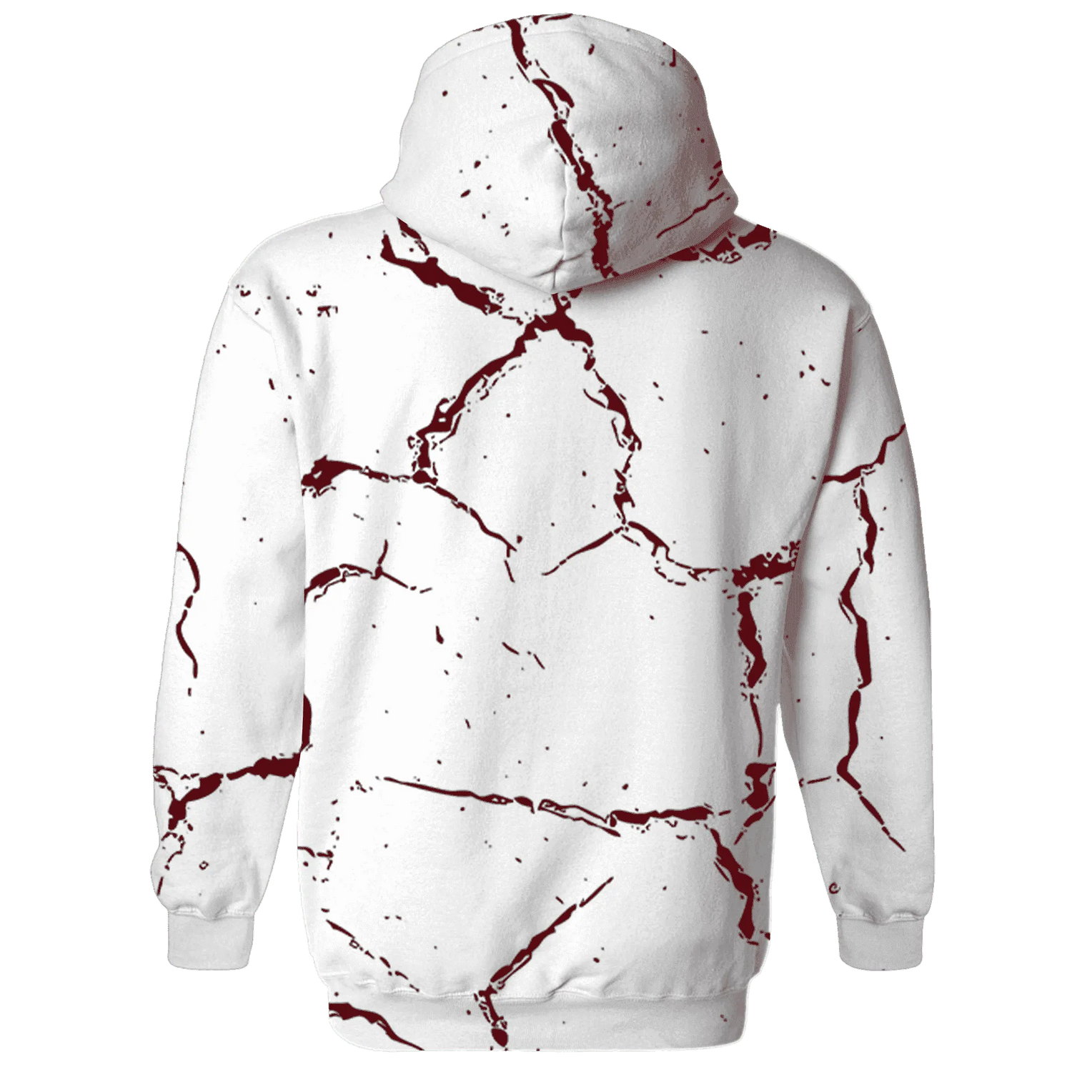 High-White-Team-Red-1s-Hoodie-Match-Skeleton-Y2k-3D