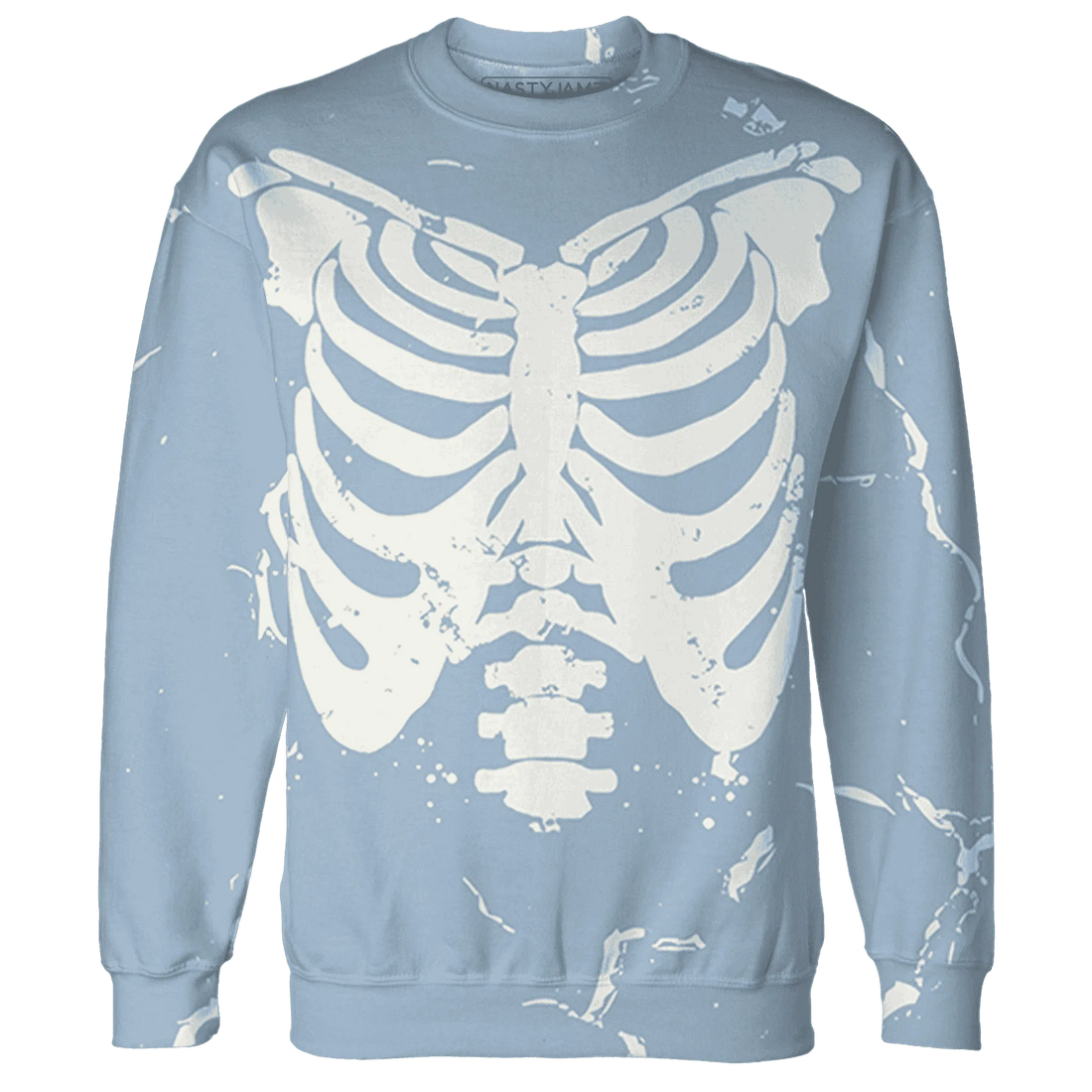Mid-Diffused-Blue-Grey-1s-Sweatshirt-Match-Skeleton-Y2k-3D