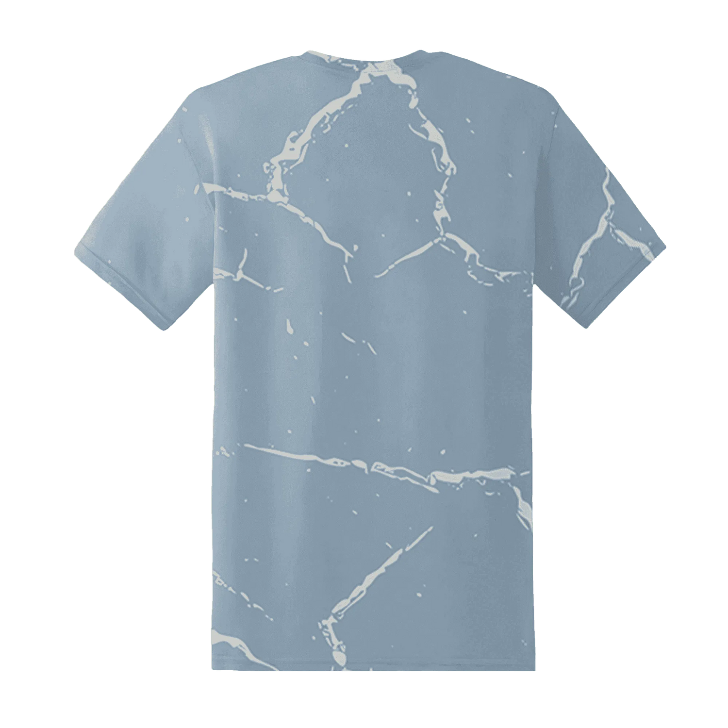 Mid-Diffused-Blue-Grey-1s-T-Shirt-Match-Skeleton-Y2k-3D