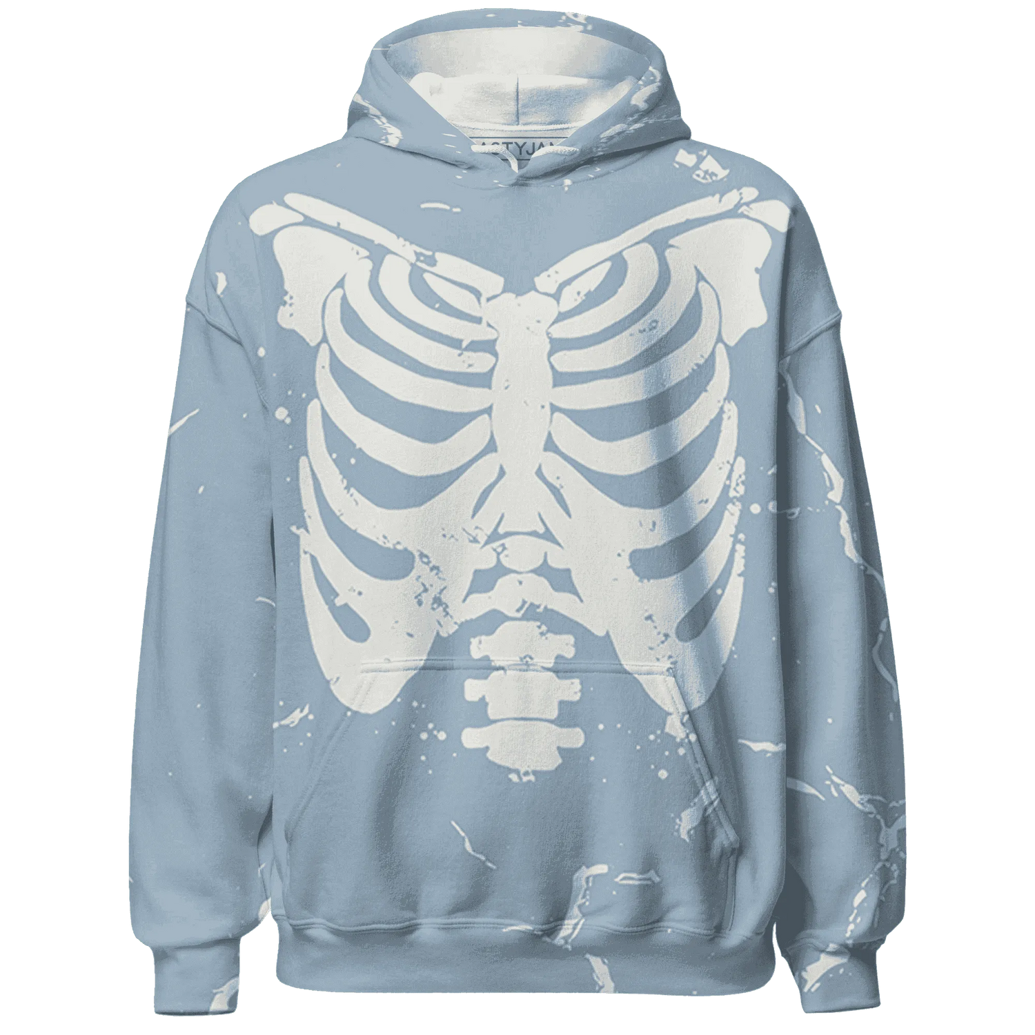 Mid-Diffused-Blue-Grey-1s-Hoodie-Match-Skeleton-Y2k-3D