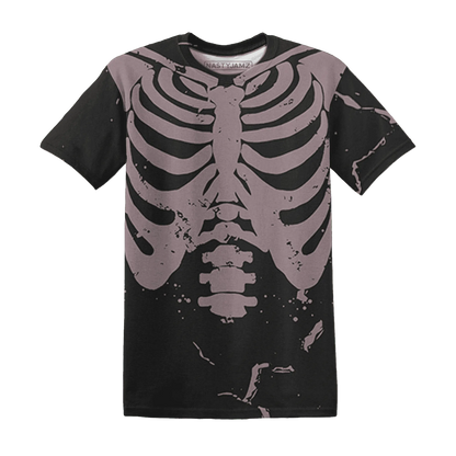 Black-Violet-Ore-3s-T-Shirt-Match-Skeleton-Y2k-3D