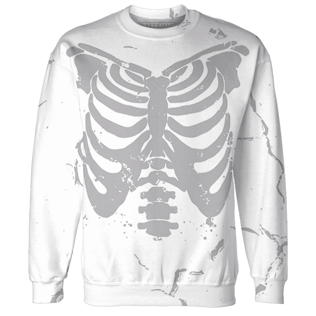 Cement-Grey-3s-Sweatshirt-Match-Skeleton-Y2k-3D