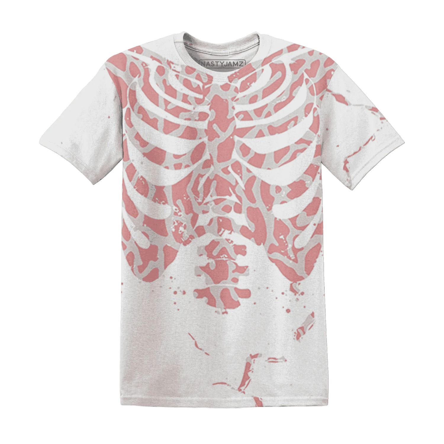 Red-Stardust-3s-T-Shirt-Match-Skeleton-Y2k-3D