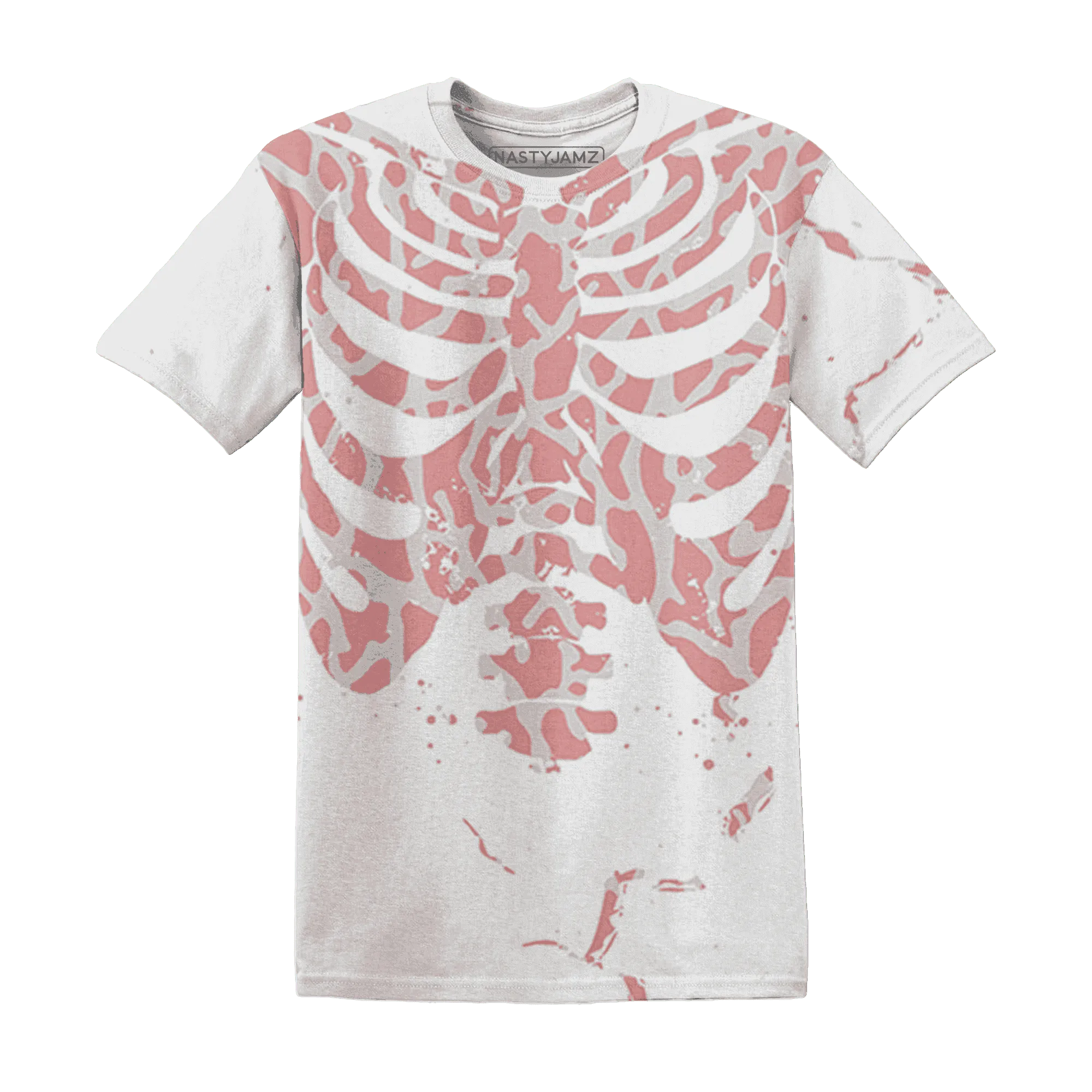 Red-Stardust-3s-T-Shirt-Match-Skeleton-Y2k-3D