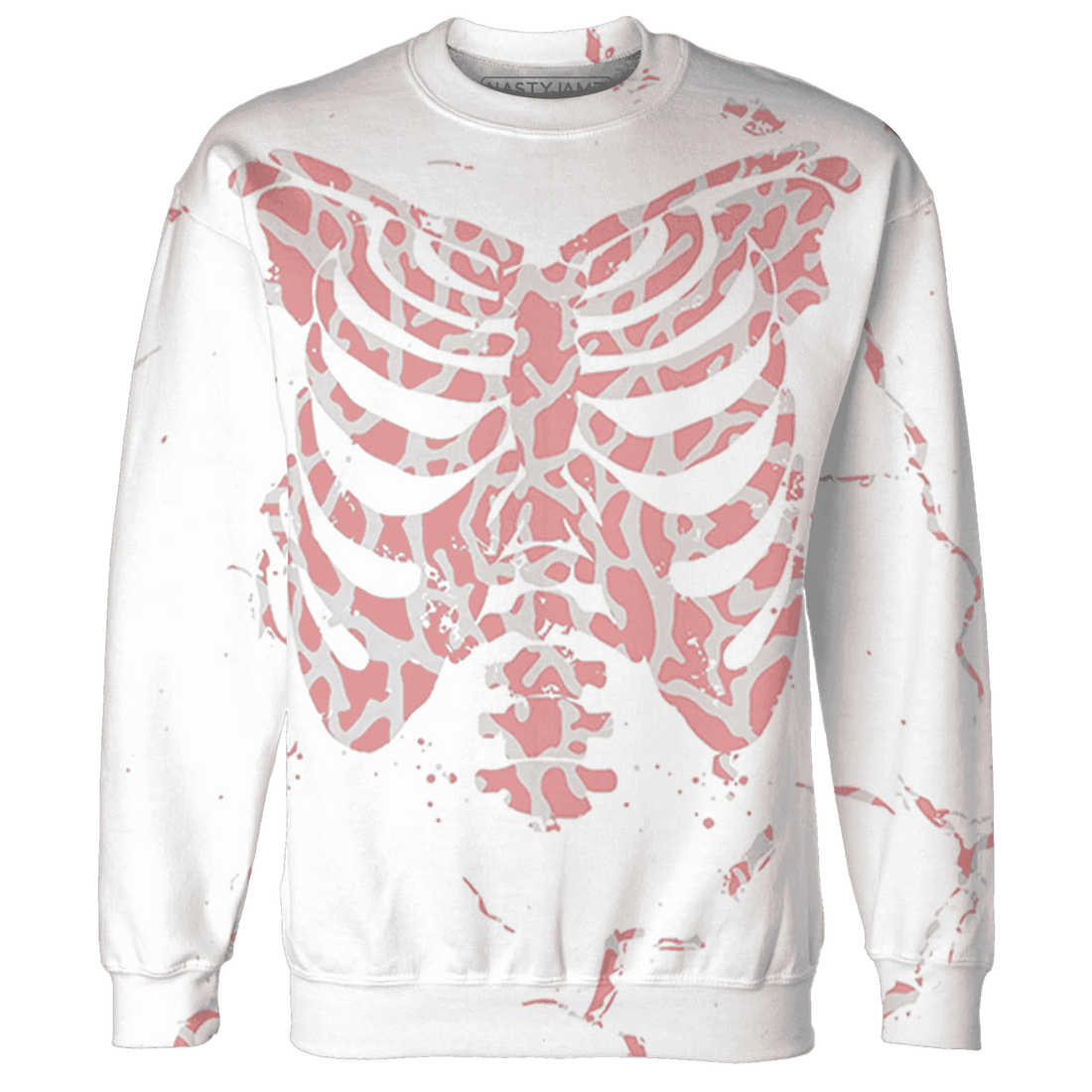 Red-Stardust-3s-Sweatshirt-Match-Skeleton-Y2k-3D