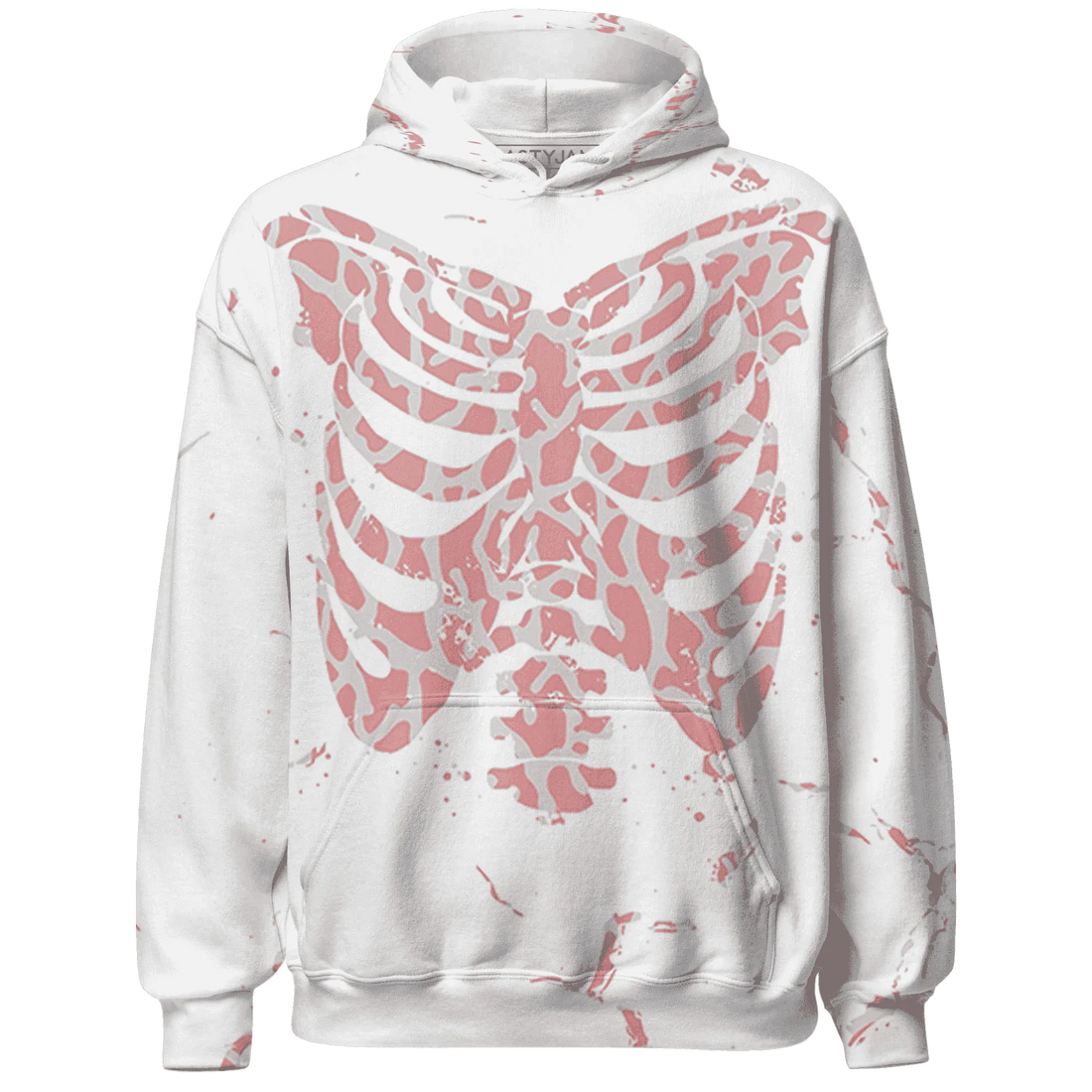 Red-Stardust-3s-Hoodie-Match-Skeleton-Y2k-3D