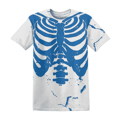 Industrial-Blue-4s-T-Shirt-Match-Skeleton-Y2k-3D