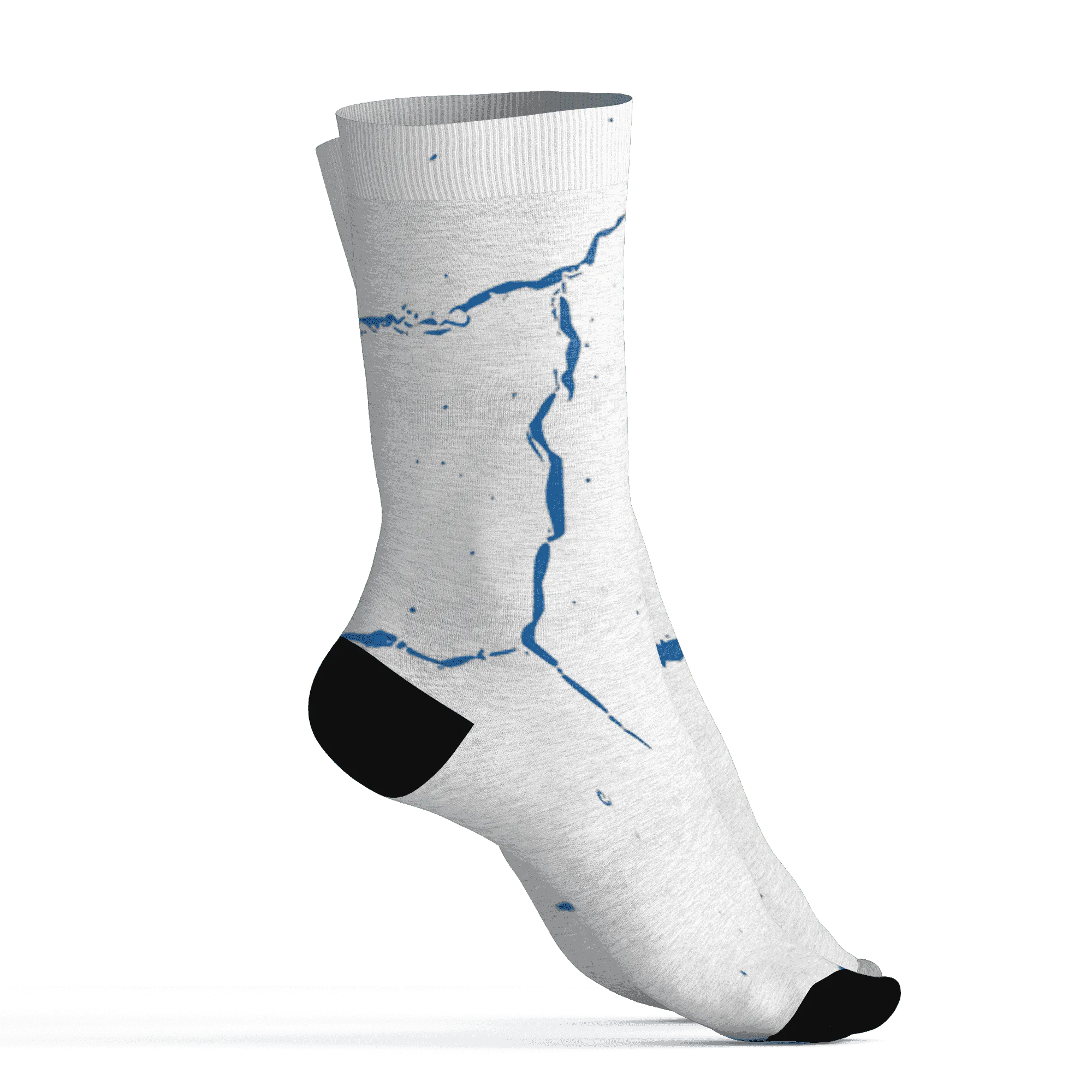 Industrial-Blue-4s-Socks-Match-Skeleton-Y2k-3D