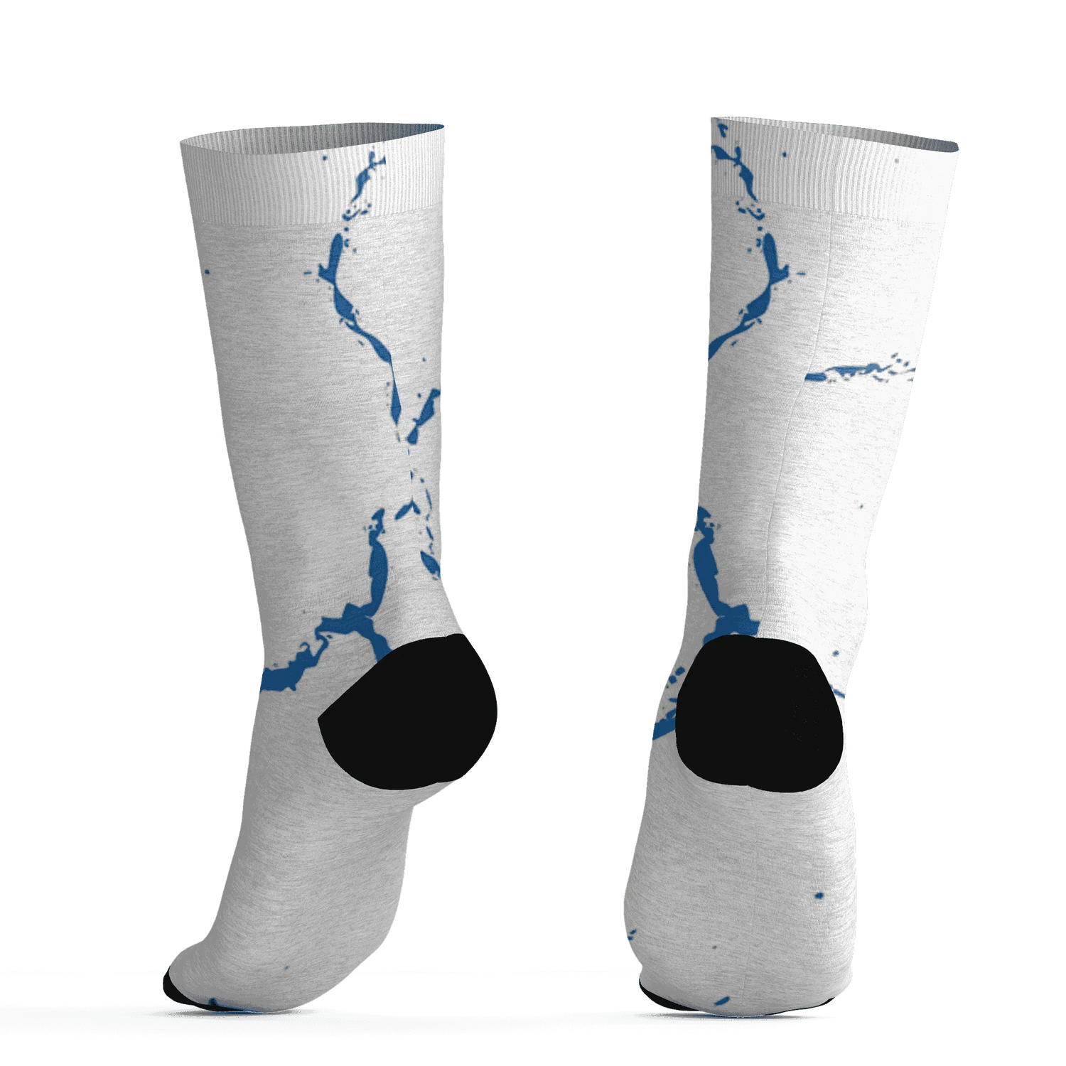 Industrial-Blue-4s-Socks-Match-Skeleton-Y2k-3D