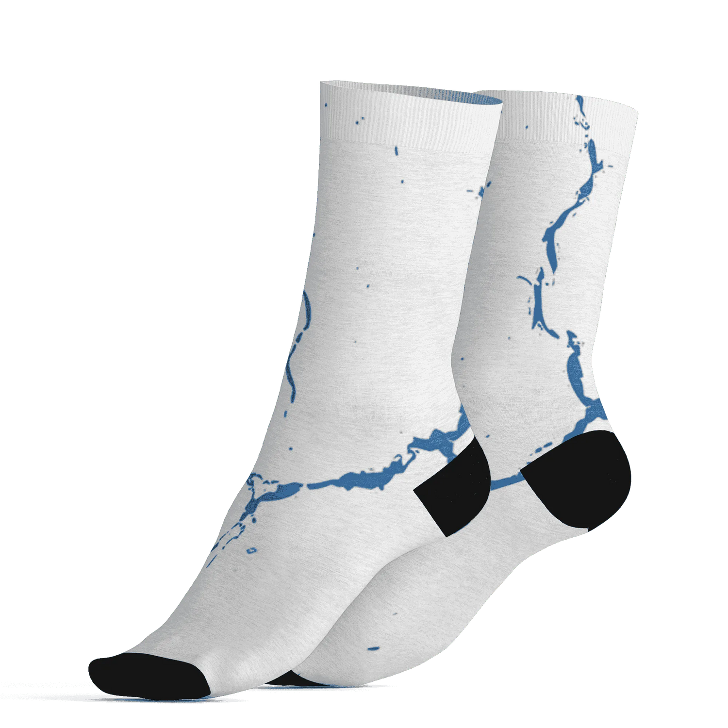 Industrial-Blue-4s-Socks-Match-Skeleton-Y2k-3D