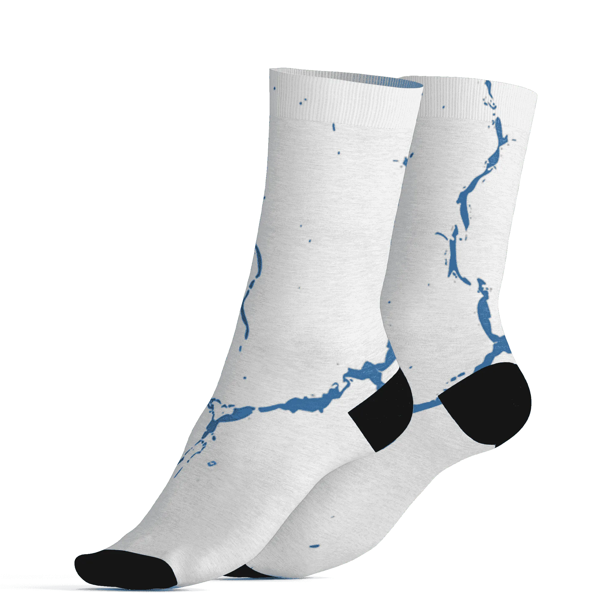 Industrial-Blue-4s-Socks-Match-Skeleton-Y2k-3D