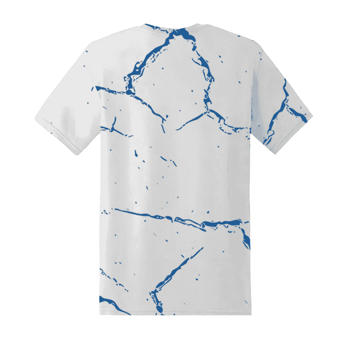 Industrial-Blue-4s-T-Shirt-Match-Skeleton-Y2k-3D