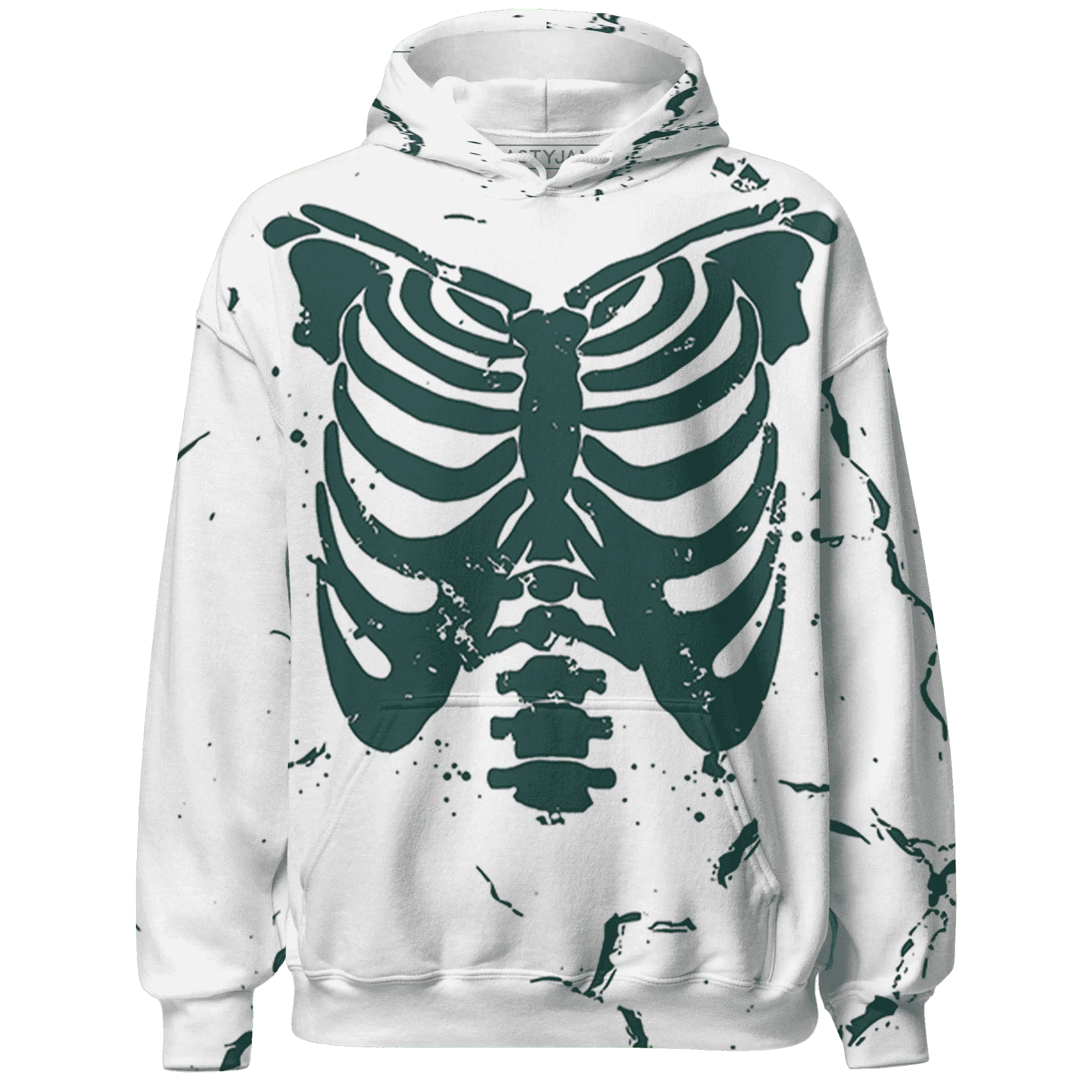 Oxidized-Green-4s-Hoodie-Match-Skeleton-Y2k-3D