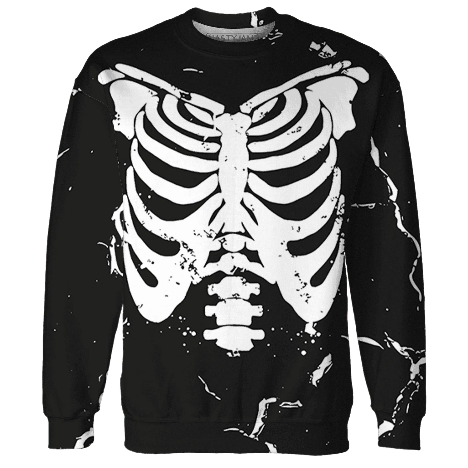 White-Thunder-4s-Sweatshirt-Match-Skeleton-Y2k-3D