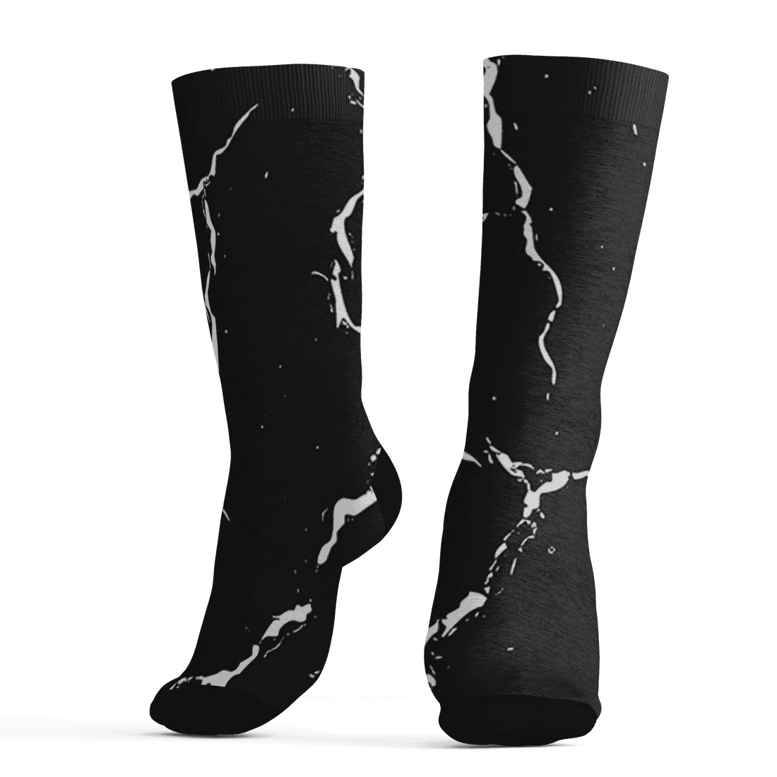 White-Thunder-4s-Socks-Match-Skeleton-Y2k-3D