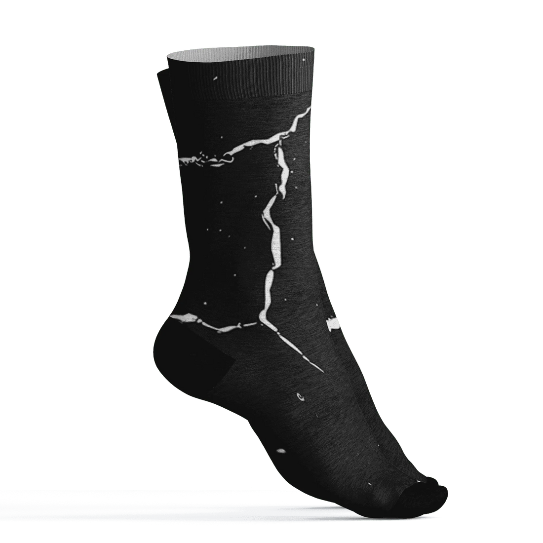 White-Thunder-4s-Socks-Match-Skeleton-Y2k-3D