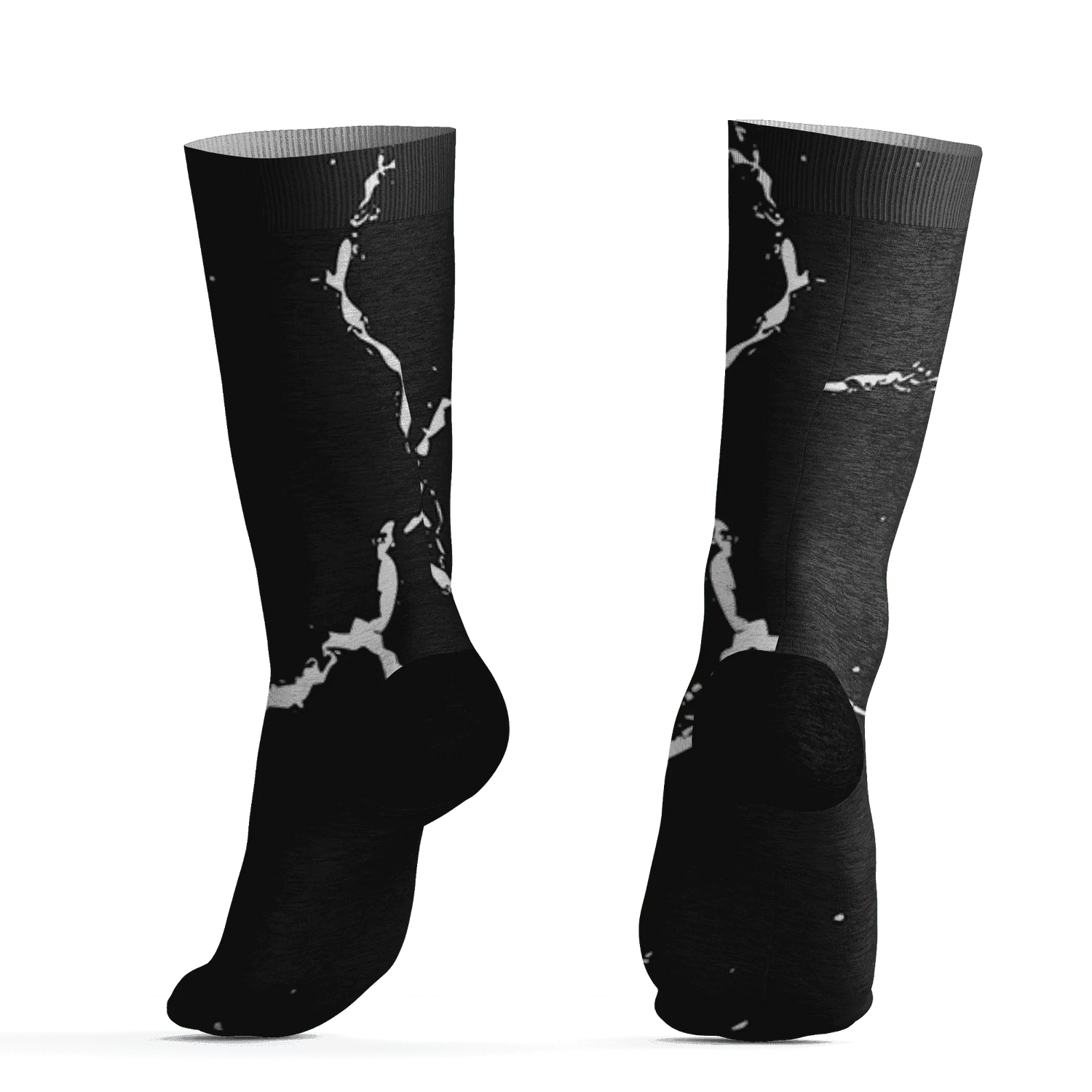 White-Thunder-4s-Socks-Match-Skeleton-Y2k-3D