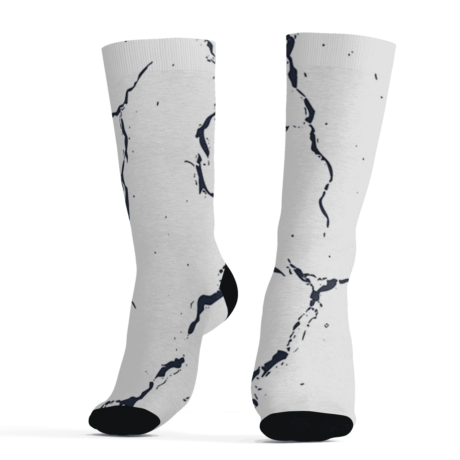 White-Navy-6s-Socks-Match-Skeleton-Y2k-3D