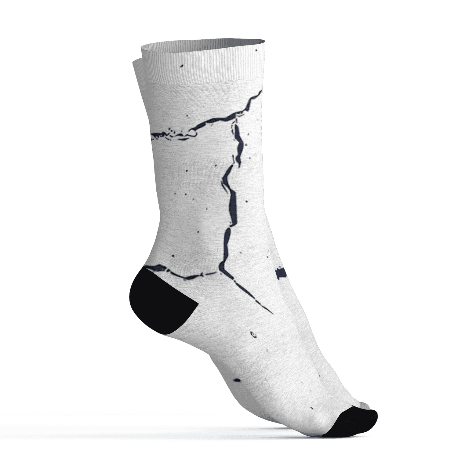 White-Navy-6s-Socks-Match-Skeleton-Y2k-3D