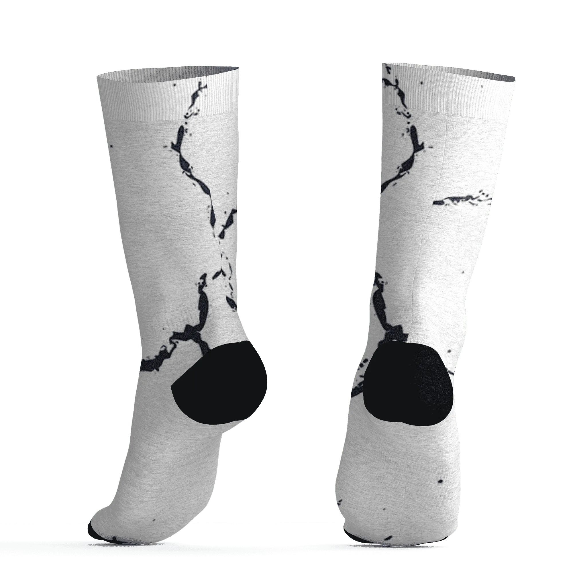 White-Navy-6s-Socks-Match-Skeleton-Y2k-3D