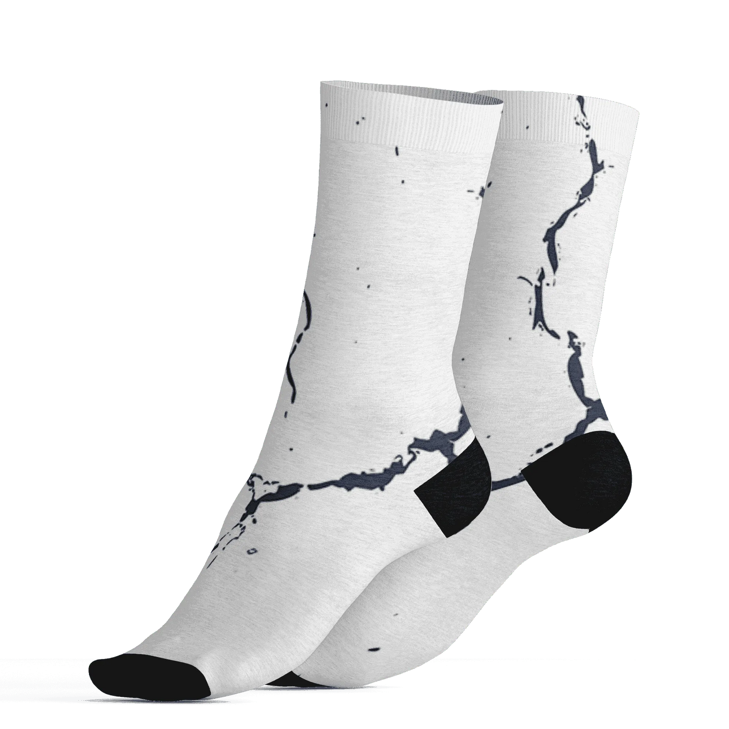 White-Navy-6s-Socks-Match-Skeleton-Y2k-3D