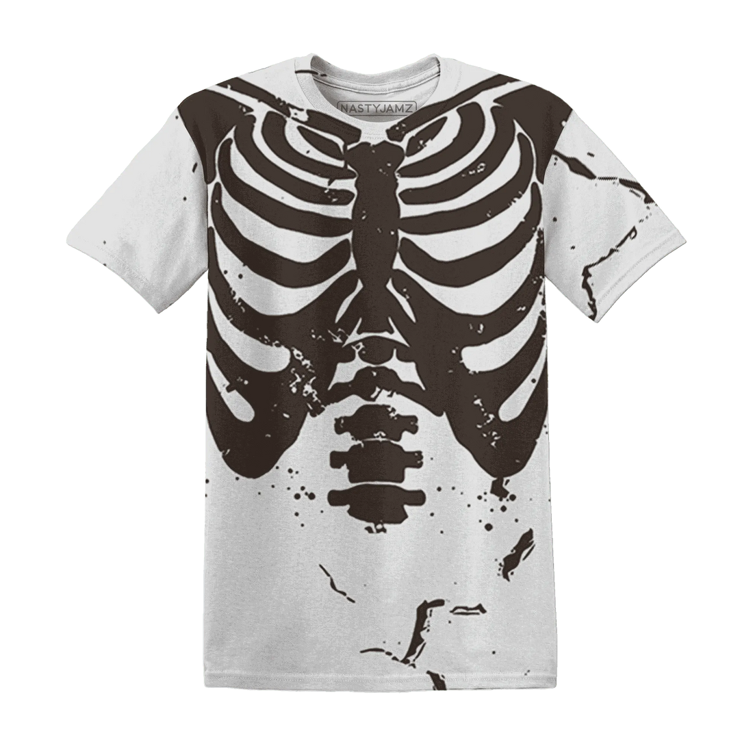 Dunk-Low-Baroque-Brown-T-Shirt-Match-Skeleton-Y2k-3D