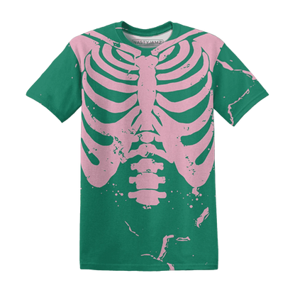 Dunk-Pink-Malachite-Medium-Soft-Low-Sail-T-Shirt-Match-Skeleton-Y2k-3D