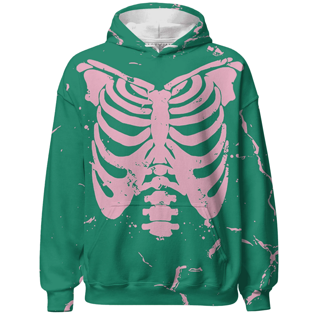 Dunk-Pink-Malachite-Medium-Soft-Low-Sail-Hoodie-Match-Skeleton-Y2k-3D