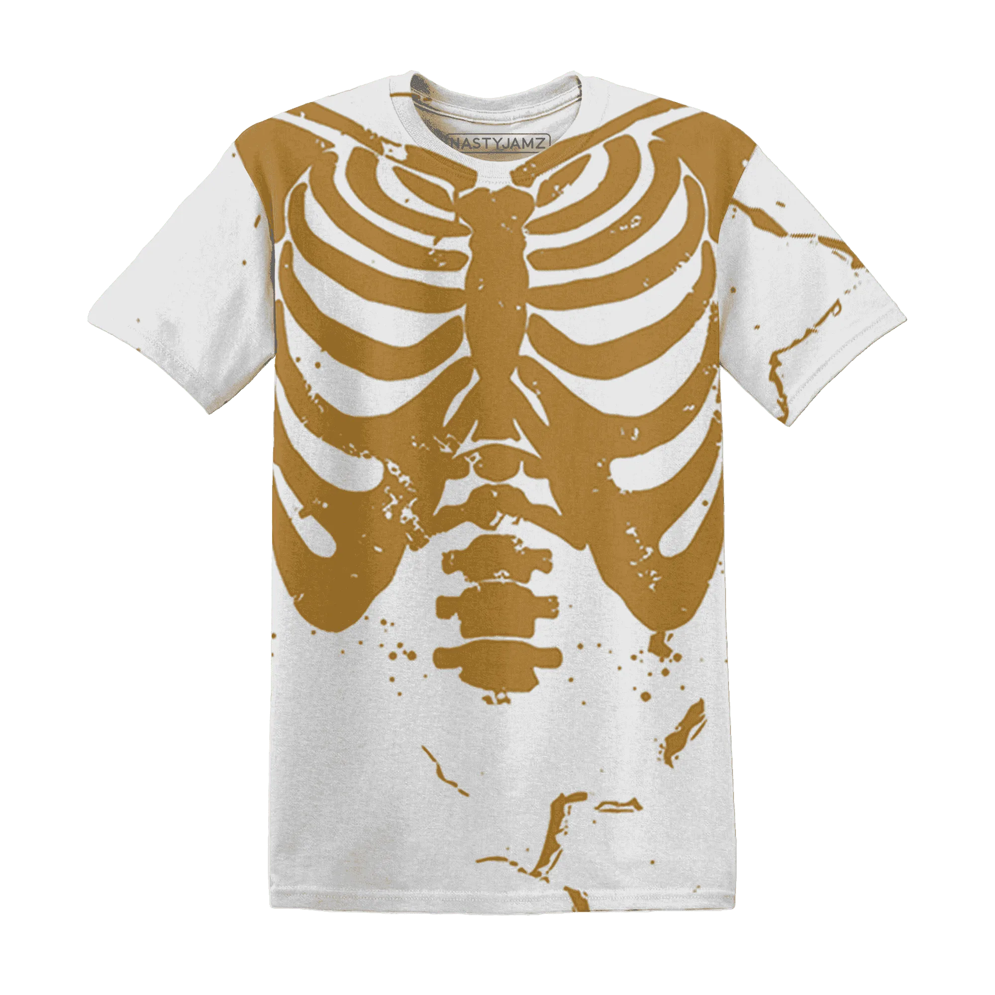 Wheat-13s-T-Shirt-Match-Skeleton-Y2k-3D