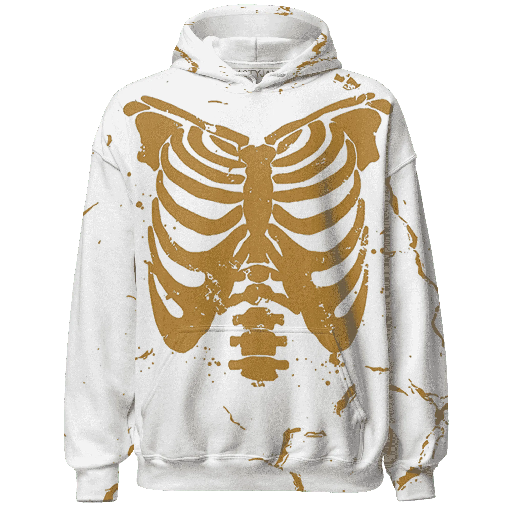 Wheat-13s-Hoodie-Match-Skeleton-Y2k-3D