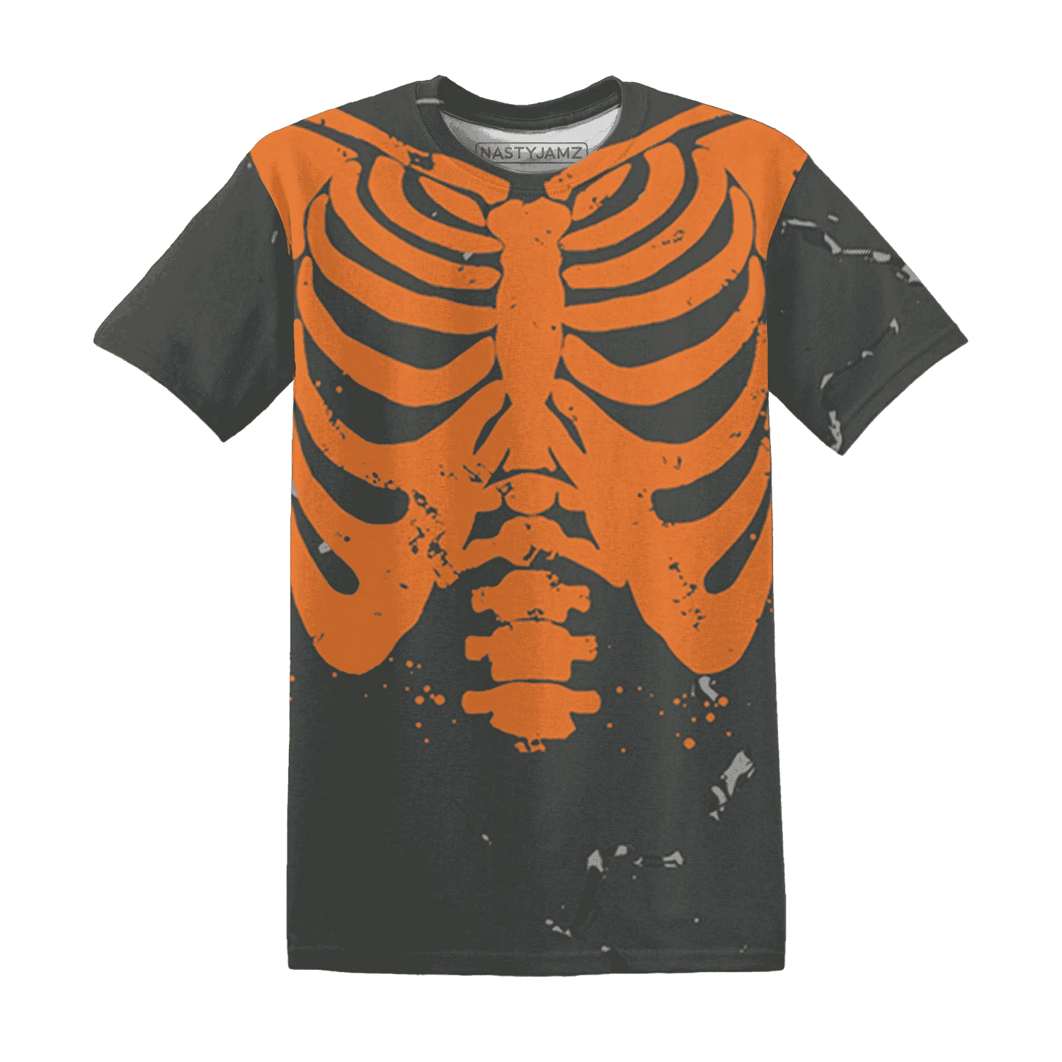 Fear-Pack-3s-T-Shirt-Match-Skeleton-Y2k-3D