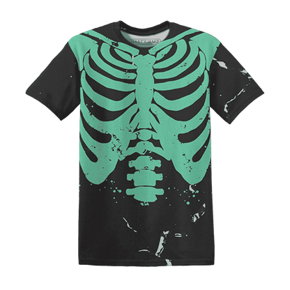 Green-Glow-3s-T-Shirt-Match-Skeleton-Y2k-3D