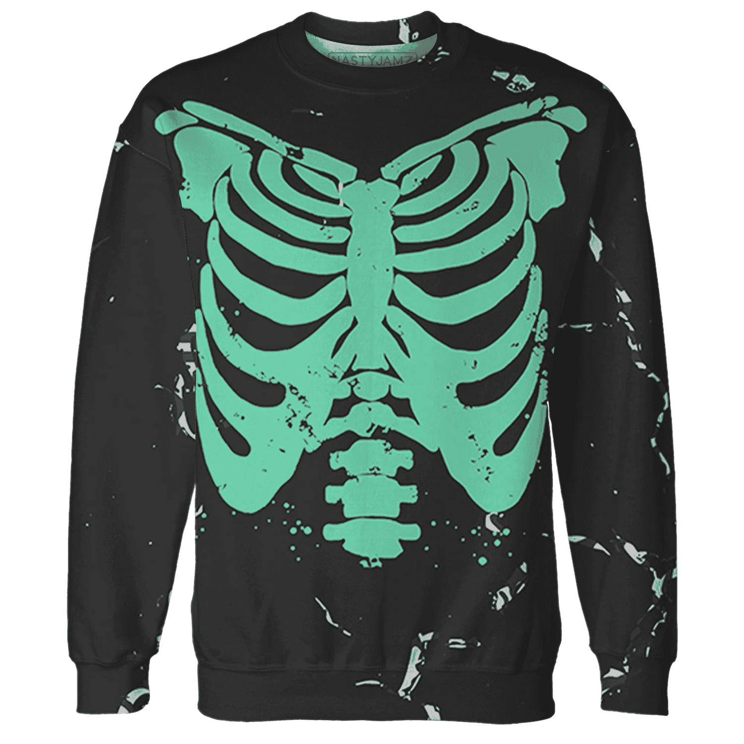 Green-Glow-3s-Sweatshirt-Match-Skeleton-Y2k-3D