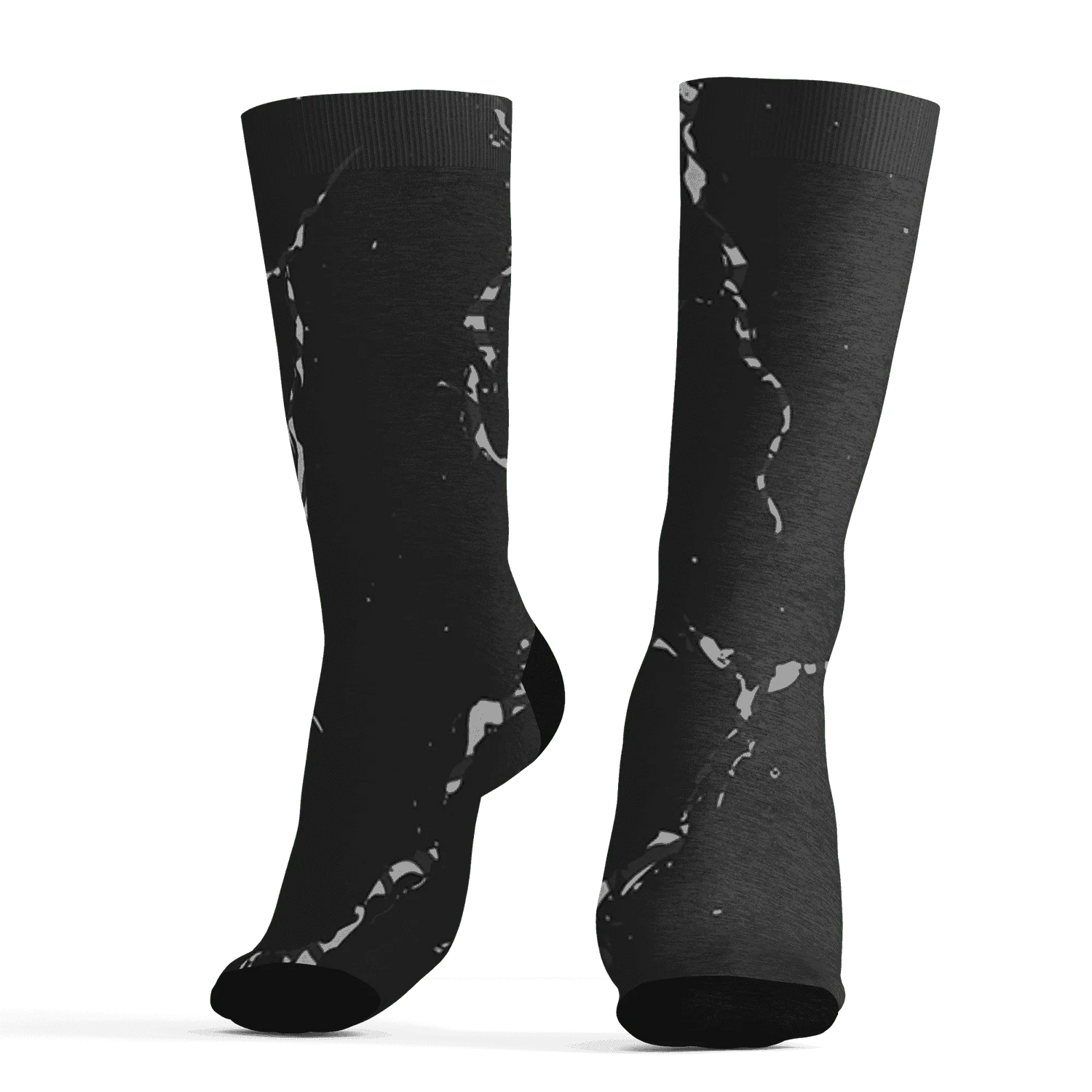 Green-Glow-3s-Socks-Match-Skeleton-Y2k-3D