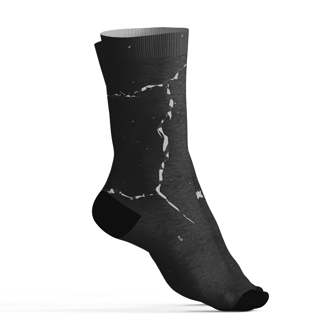 Green-Glow-3s-Socks-Match-Skeleton-Y2k-3D
