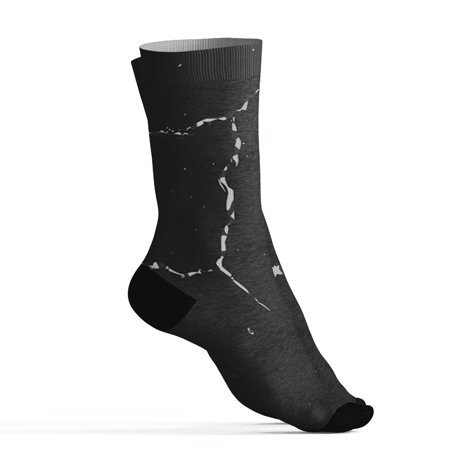 Green-Glow-3s-Socks-Match-Skeleton-Y2k-3D