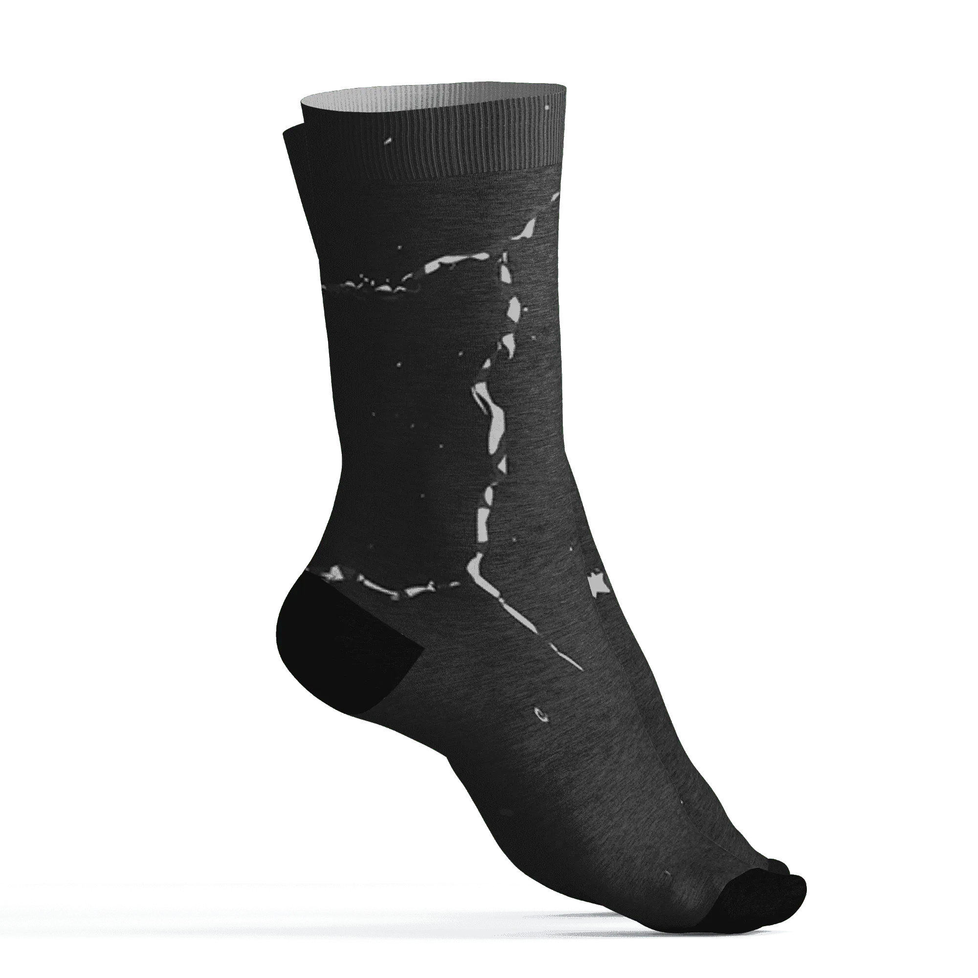 Green-Glow-3s-Socks-Match-Skeleton-Y2k-3D