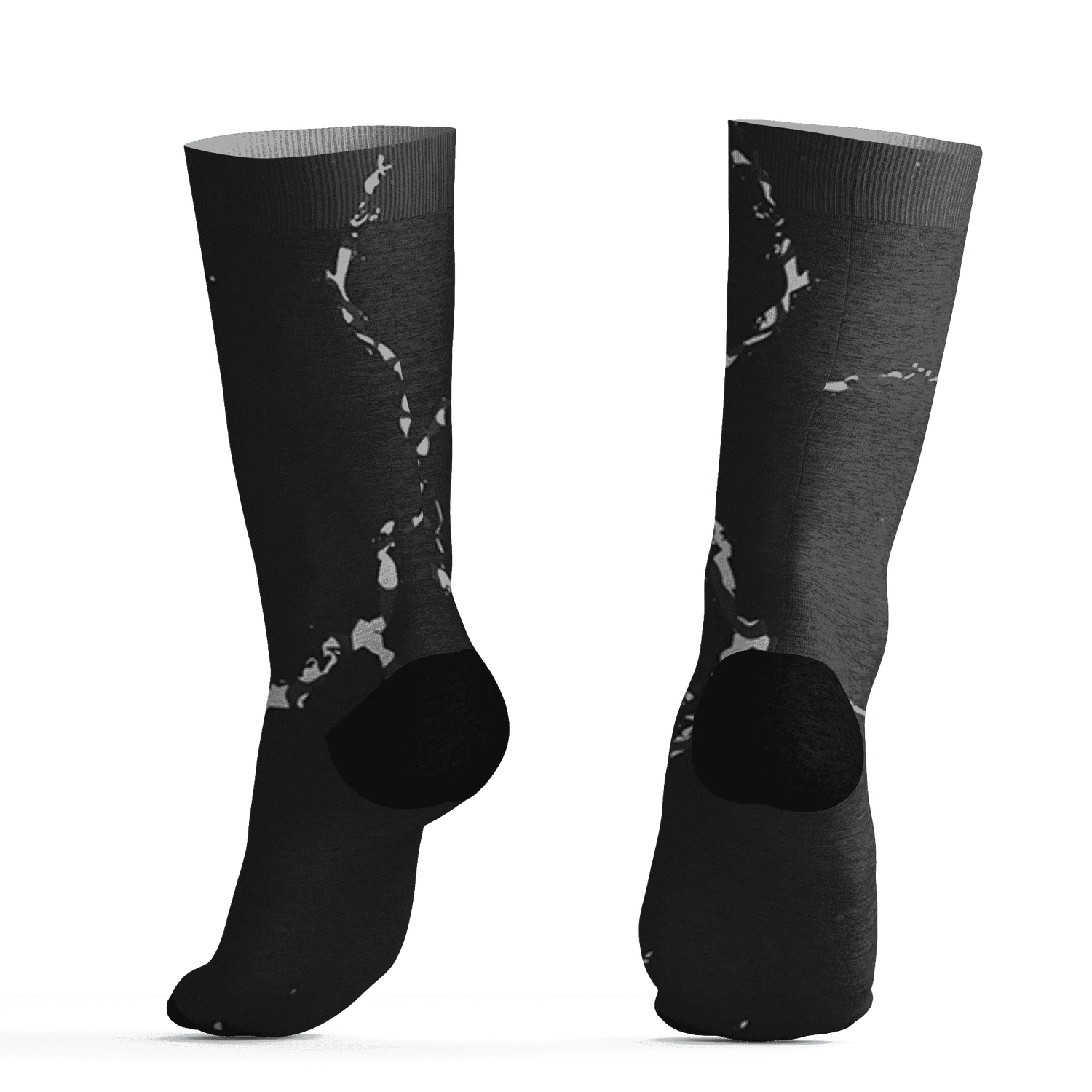 Green-Glow-3s-Socks-Match-Skeleton-Y2k-3D