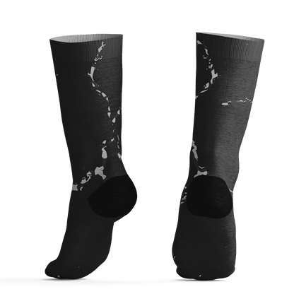 Green-Glow-3s-Socks-Match-Skeleton-Y2k-3D