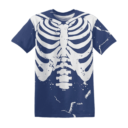 Midnight-Navy-5s-T-Shirt-Match-Skeleton-Y2k-3D