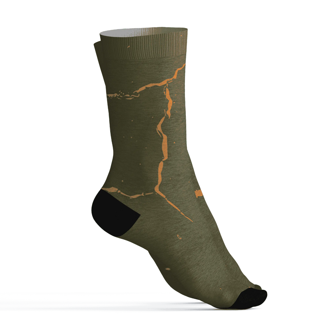 Olive-5s-Socks-Match-Skeleton-Y2k-3D