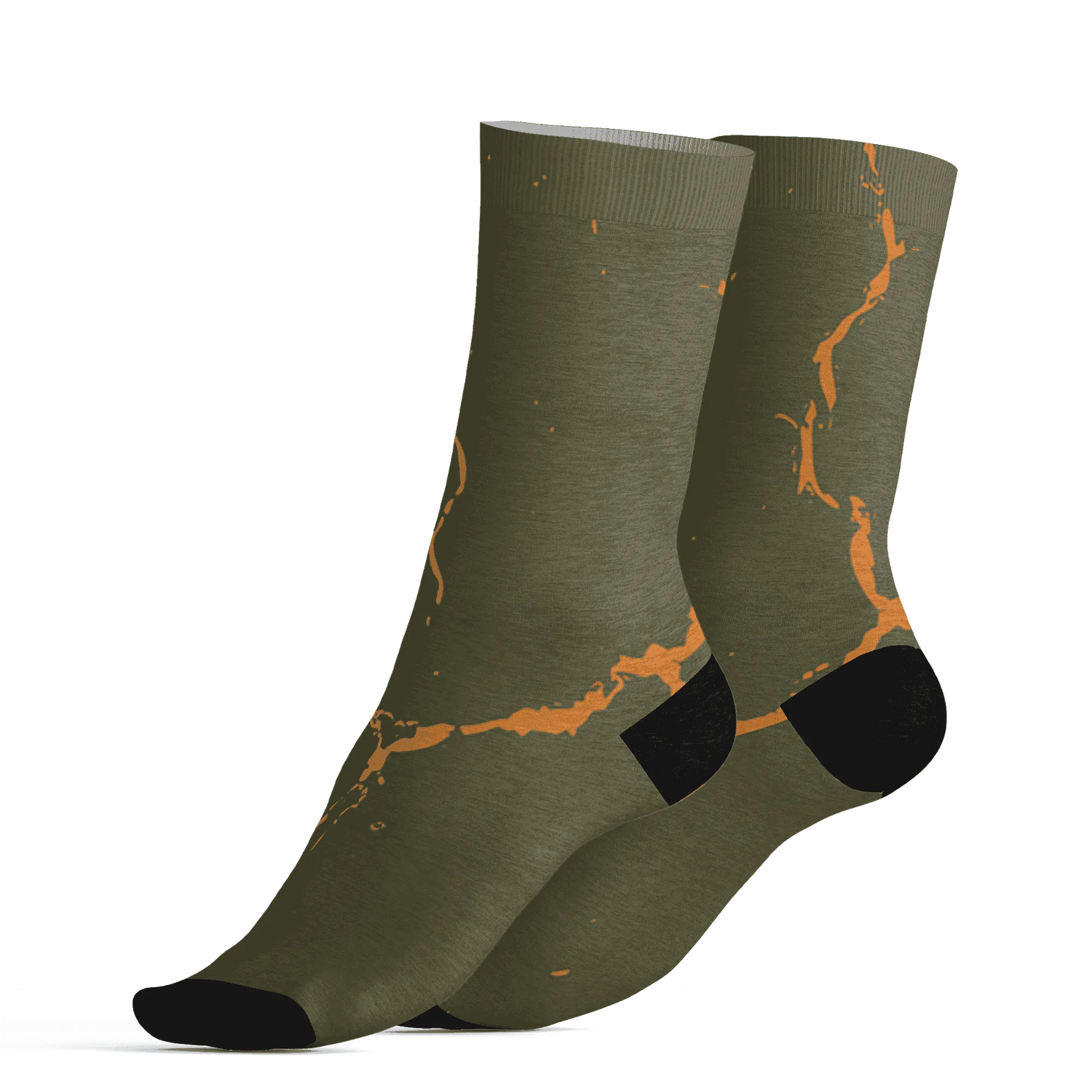 Olive-5s-Socks-Match-Skeleton-Y2k-3D