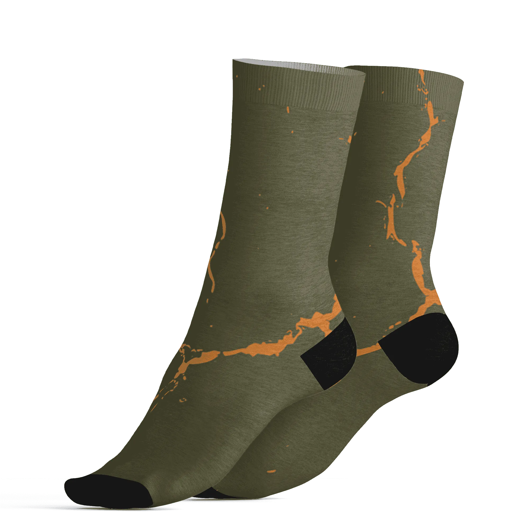 Olive-5s-Socks-Match-Skeleton-Y2k-3D